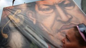 Hugo Chavez in painting